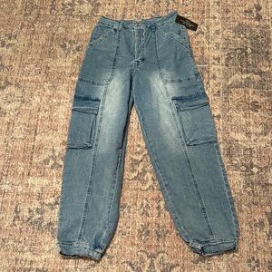Franklin + Daysi Denim Cargo Joggers
